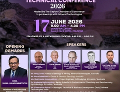 Invitation to present at the Mineral Sands Technical Conference Colombo, Sri Lanka 17 June 2026